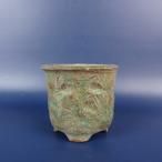 [ б/у ] бонсай горшок .. есть 10 раз память? маленькая миска длинная сторона примерно 7cm круг горшок вне .. краб краб глазурь на данный момент товар б/у горшок 