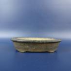 [ б/у ] бонсай горшок .. нет маленький размер длинная сторона примерно 10.8cm эллипс горшок вне . глазурь на данный момент товар б/у горшок 