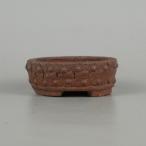 [ б/у ] бонсай горшок 10 .. сосна Izumi произведение маленькая миска длинная сторона примерно 6.3cm круг горшок шпилька удар грязь предмет на данный момент товар б/у горшок 