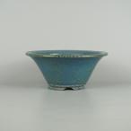 [ б/у ] бонсай горшок Tokoname превосходящий . средний длинная сторона примерно 22cm круг горшок внизу obi глазурь на данный момент товар б/у горшок 