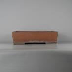 [ б/у ] бонсай горшок Tokoname правильный гора средний длинная сторона примерно 37cm длина person горшок внизу obi грязь предмет на данный момент товар б/у горшок 