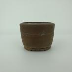 [ б/у ] бонсай горшок Tokoname Британия Akira маленькая миска длинная сторона примерно 7.8cm круг горшок грязь предмет на данный момент товар б/у горшок 