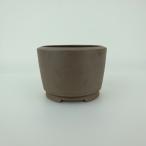 [ б/у ] бонсай горшок Tokoname Британия Akira маленькая миска длинная сторона примерно 7.8cm круг горшок грязь предмет на данный момент товар б/у горшок 