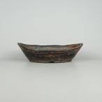 [ б/у ] бонсай горшок документ гора Echizen документ гора средний длинная сторона примерно 23cm лодка type горшок глазурь на данный момент товар б/у горшок 