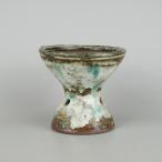 [ б/у ] бонсай горшок документ гора Echizen документ гора маленький размер длинная сторона примерно 14.8cm круг горшок высота кубок глазурь на данный момент товар б/у горшок 