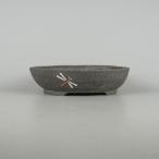 [ б/у ] бонсай горшок документ гора Echizen документ гора средний длинная сторона примерно 22.5cm эллипс горшок цветная роспись .. стрекоза грязь предмет на данный момент товар б/у горшок 