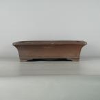 [ б/у ] бонсай горшок подлинный гора структура храм поле .. средний длинная сторона примерно 39.3cm длина person горшок внизу obi грязь предмет на данный момент товар б/у горшок 