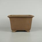 [ б/у ] бонсай горшок подлинный гора храм поле средний длинная сторона примерно 21.5cm правильный person горшок вне . грязь предмет на данный момент товар б/у горшок 