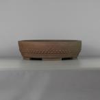 [ б/у ] бонсай горшок лодка гора средний длинная сторона примерно 37.5cm круг горшок шпилька удар грязь предмет на данный момент товар б/у горшок 