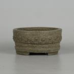 [ б/у ] бонсай горшок лодка гора маленькая миска длинная сторона примерно 7.8cm круг горшок шпилька удар грязь предмет на данный момент товар б/у горшок 