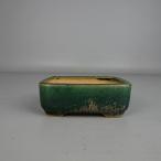 [ б/у ] бонсай горшок Tokoname один . структура Watanabe один . маленький размер длинная сторона примерно 10cm длина person горшок . угол глазурь на данный момент товар б/у горшок 