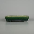 [ б/у ] бонсай горшок. ... маленький размер длинная сторона примерно 14.8cm длина person горшок глазурь на данный момент товар б/у горшок 