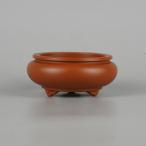 [ б/у ] бонсай горшок весна . маленькая миска длинная сторона примерно 7.3cm круг горшок . tabi тип грязь предмет на данный момент товар б/у горшок 