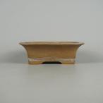 [ б/у ] бонсай горшок .. flat маленький размер длинная сторона примерно 12.8cm длина person горшок грязь предмет на данный момент товар б/у горшок 