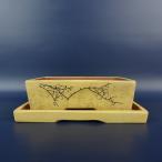 [ б/у ] бонсай горшок .. нет . тарелка есть маленький размер длинная сторона примерно 16.6cm длина person горшок гвоздь гравюра цветок знак глазурь на данный момент товар б/у горшок 