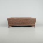 [ б/у ] бонсай горшок Tokoname asahi Kiyoshi средний длинная сторона примерно 25.5cm длина person горшок . пара внизу obi гравюра входить ландшафт map . знак грязь предмет на данный момент товар б/у горшок 