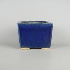 [ б/у ] бонсай горшок широкий восток горшок маленький размер длинная сторона примерно 14.5cm правильный person горшок глазурь на данный момент товар б/у горшок 