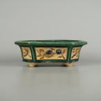 [ б/у ] бонсай горшок .. нет средний длинная сторона примерно 20.8cm длина person горшок вне .. срезанный цветок есть растения широкий восток горшок оценка .. для на данный момент товар б/у горшок 