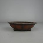 [ б/у ] бонсай горшок . блестящий . структура маленький размер длинная сторона примерно 10.5cm колесо цветок горшок вне .. пара грязь предмет на данный момент товар б/у горшок 