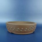 [ б/у ] бонсай горшок Tokoname .. маленький размер длинная сторона примерно 13.2cm круг горшок шпилька удар грязь горшок на данный момент товар б/у горшок 