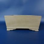 [ б/у ] бонсай горшок .. три средний длинная сторона примерно 20cm длина person горшок внизу obi грязь горшок на данный момент товар б/у горшок 