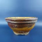 [ б/у ] бонсай горшок бамбук . маленький размер длинная сторона примерно 17.5cm круг горшок . есть глазурь на данный момент товар б/у горшок 