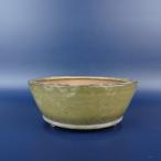 [ б/у ] бонсай горшок бамбук . маленький размер длинная сторона примерно 11.2cm круг горшок внизу obi глазурь на данный момент товар б/у горшок 