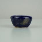 [ б/у ] бонсай горшок бамбук гора маленькая миска длинная сторона примерно 5.5cm круг горшок глазурь на данный момент товар б/у горшок 