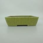 [ б/у ] бонсай горшок синий . маленький размер длинная сторона примерно 14.5cm длина person горшок . входить глазурь на данный момент товар б/у горшок 