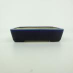 [ б/у ] бонсай горшок синий . маленький размер длинная сторона примерно 12cm длина person горшок глазурь на данный момент товар б/у горшок 