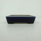 [ б/у ] бонсай горшок синий . маленький размер длинная сторона примерно 12cm длина person горшок глазурь на данный момент товар б/у горшок 