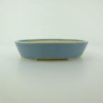 [ б/у ] бонсай горшок синий . маленький размер длинная сторона примерно 12cm эллипс горшок глазурь на данный момент товар б/у горшок 