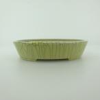 [ б/у ] бонсай горшок синий . маленький размер длинная сторона примерно 12cm эллипс горшок . входить глазурь на данный момент товар б/у горшок 