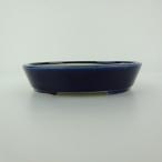 [ б/у ] бонсай горшок синий . маленький размер длинная сторона примерно 12cm эллипс горшок глазурь на данный момент товар б/у горшок 