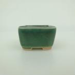 [ б/у ] бонсай горшок синий . бобы горшок длинная сторона примерно 4.5cm правильный person горшок глазурь на данный момент товар б/у горшок 