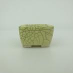 [ б/у ] бонсай горшок синий . бобы горшок длинная сторона примерно 4.4cm правильный person горшок . входить глазурь на данный момент товар б/у горшок 