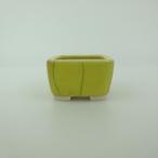 [ б/у ] бонсай горшок синий . бобы горшок длинная сторона примерно 4.4cm правильный person горшок глазурь на данный момент товар б/у горшок 