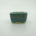 [ б/у ] бонсай горшок синий . бобы горшок длинная сторона примерно 4.5cm правильный person горшок глазурь на данный момент товар б/у горшок 