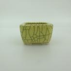 [ б/у ] бонсай горшок синий . бобы горшок длинная сторона примерно 4.5cm правильный person горшок . входить глазурь на данный момент товар б/у горшок 