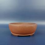 [ б/у ] бонсай горшок синий способ маленькая миска длинная сторона примерно 9cm круг горшок внизу obi грязь горшок на данный момент товар б/у горшок 