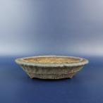 [ б/у ] бонсай горшок десять тысяч старый . Banko весна гора маленькая миска длинная сторона примерно 9cm круг горшок грязь горшок на данный момент товар б/у горшок 