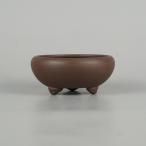 [ б/у ] бонсай горшок удача . маленькая миска длинная сторона примерно 7.3cm круг горшок грязь предмет на данный момент товар б/у горшок 