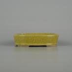 [ б/у ] бонсай горшок право гора маленький размер длинная сторона примерно 11.2cm длина person горшок . угол . входить глазурь на данный момент товар б/у горшок 