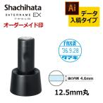 シャチハタ シャチハタ データーネームEX 12号 スタンド式 印面直径12.5mm データ入稿(Bタイプ) データネーム