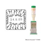 日付印 ニョロニョロ はんこ Lサイズ ムーミン サンビー にょろにょろ テクノタッチデータ