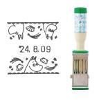 日付印 ムーミン Mサイズ ムーミン谷 はんこ サンビー テクノタッチデータ デザイナーズスタンプ 北欧