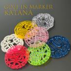  название inserting Golf маркер (габарит) Golf печать маркер (габарит) KATANA меч гарда меча дизайн печать . body акрил можно выбрать ножны дизайн 6 вид модный зеленый маркер (габарит) подарок День отца конкурсный приз 