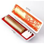 ショッピング印鑑 印鑑 はんこ オランダ水牛 高級もみ革印鑑ケース付き (13.5mm) 実印 銀行印 認印 ハンコ プレゼント 就職祝い 印鑑セット 送料無料