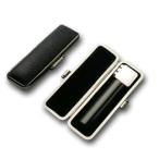 印鑑 はんこ 銀行印 黒水牛 13.5mm 印鑑ケース(ブラックメタル枠)付き 個人印鑑 ハンコ 判子 名前 送料無料