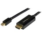 StarTech.com [MDP2HDMM1MB] Mini DisplayPort - HDMI変換ケーブル 1m 4K解像度/UHD対応 ミニディスプレイポート(オス) - HDMI(オス)